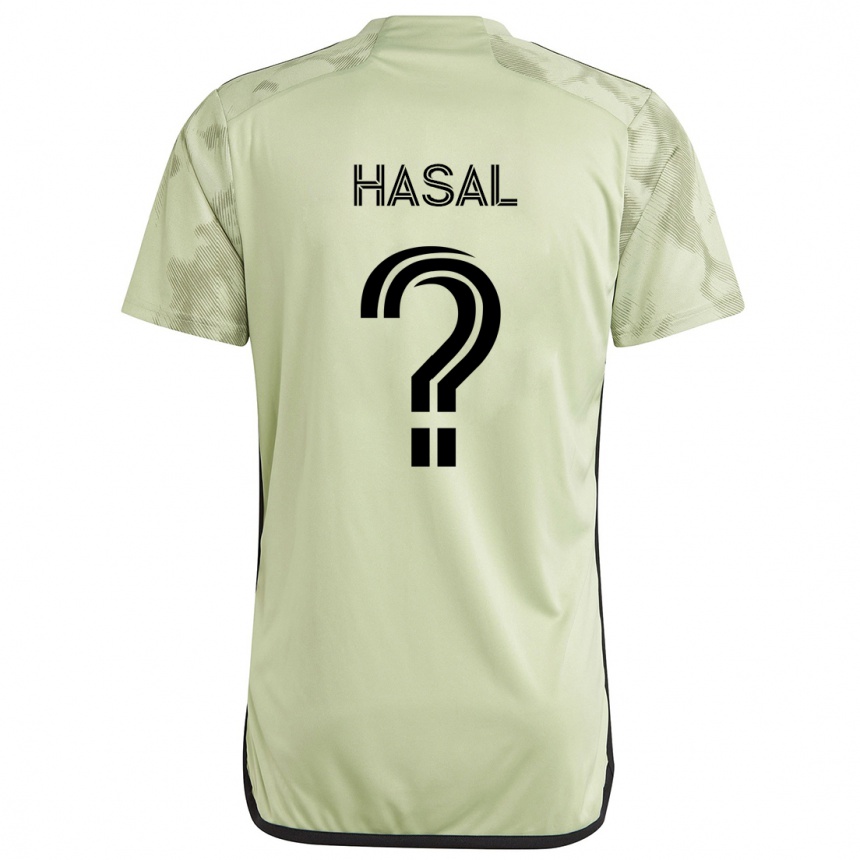 Enfant Football Maillot Thomas Hasal #0 Vert Clair Tenues Extérieur 2024/25