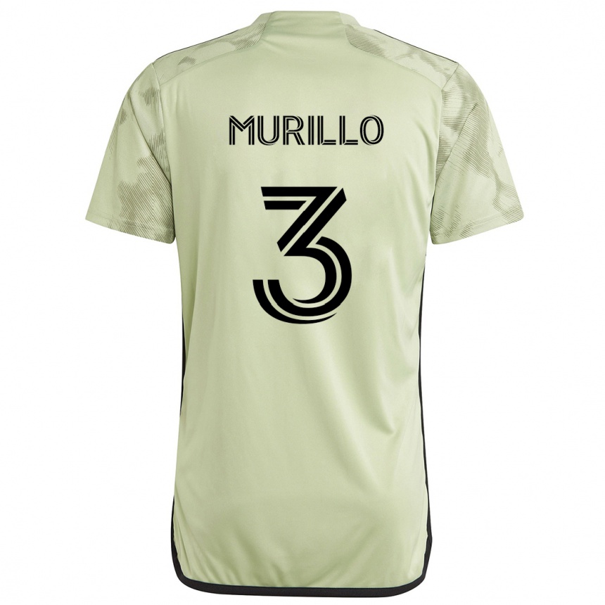 Enfant Football Maillot Jesús Murillo #3 Vert Clair Tenues Extérieur 2024/25