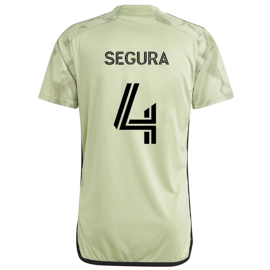 Enfant Football Maillot Eddie Segura #4 Vert Clair Tenues Extérieur 2024/25