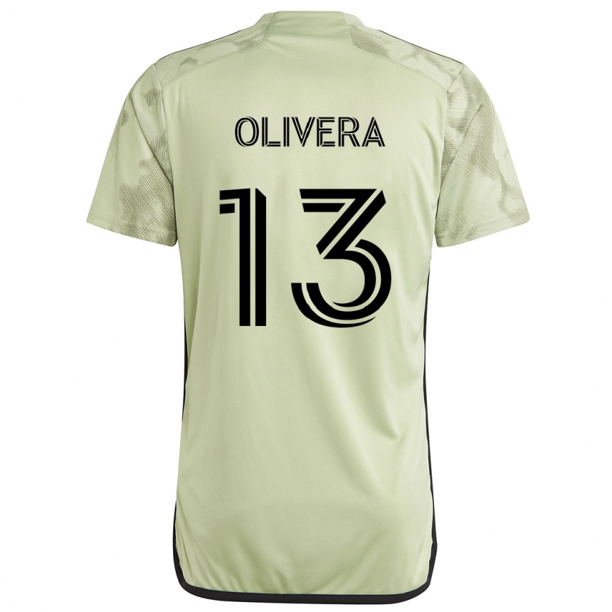 Enfant Football Maillot Cristian Olivera #13 Vert Clair Tenues Extérieur 2024/25