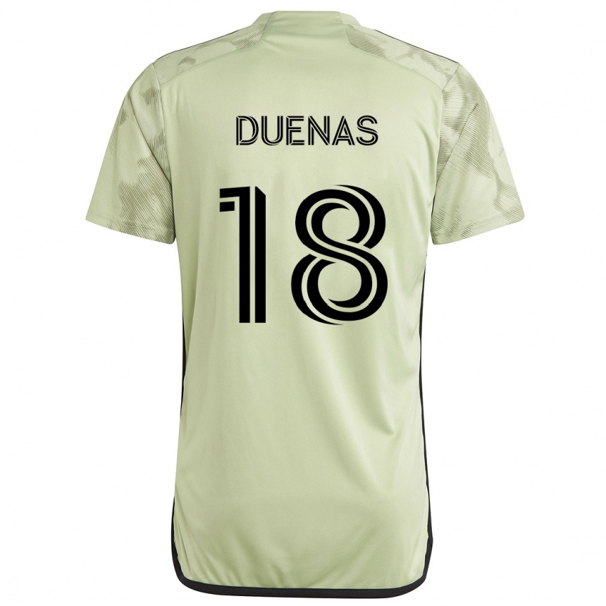 Enfant Football Maillot Érik Dueñas #18 Vert Clair Tenues Extérieur 2024/25