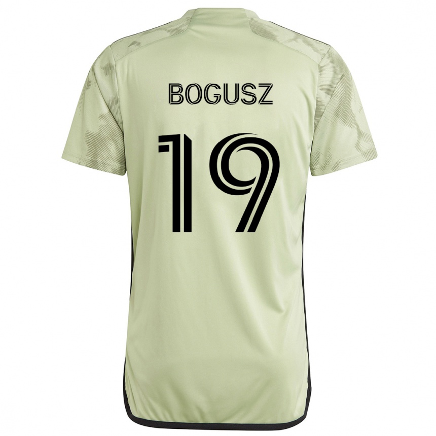 Enfant Football Maillot Mateusz Bogusz #19 Vert Clair Tenues Extérieur 2024/25