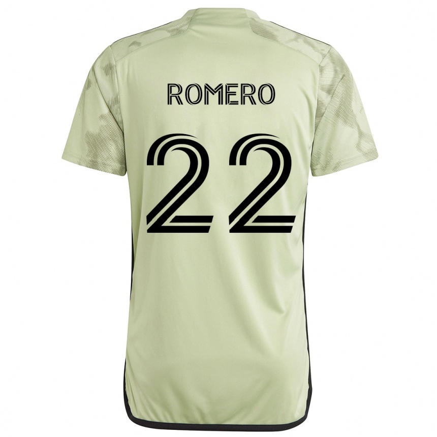 Enfant Football Maillot Abraham Romero #22 Vert Clair Tenues Extérieur 2024/25