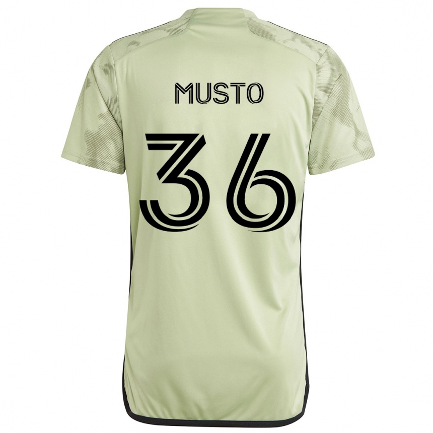 Enfant Football Maillot Tommy Musto #36 Vert Clair Tenues Extérieur 2024/25