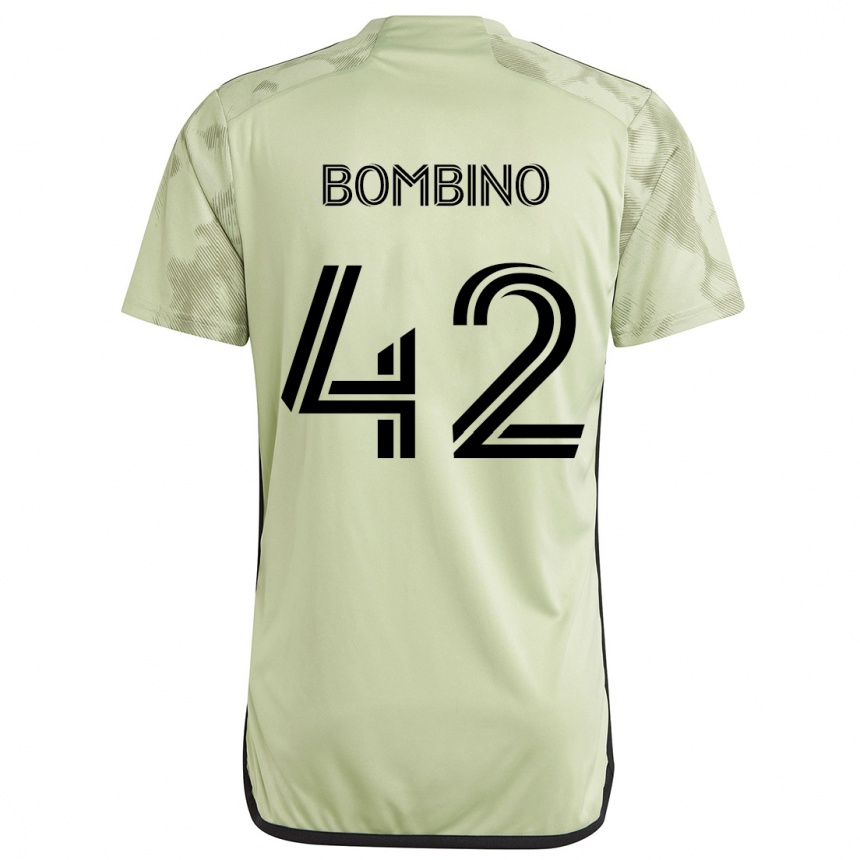 Enfant Football Maillot Luca Bombino #42 Vert Clair Tenues Extérieur 2024/25