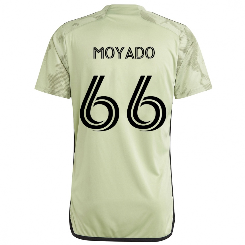 Enfant Football Maillot Bryan Moyado #66 Vert Clair Tenues Extérieur 2024/25