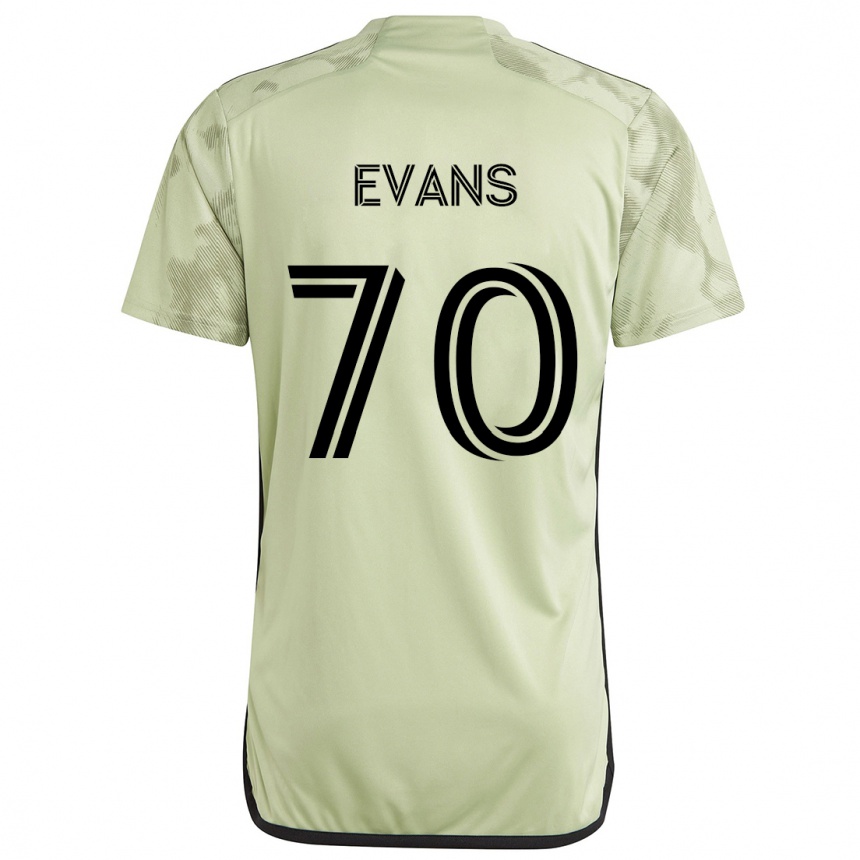 Enfant Football Maillot Matthew Evans #70 Vert Clair Tenues Extérieur 2024/25