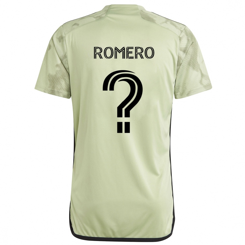 Enfant Football Maillot James Romero #0 Vert Clair Tenues Extérieur 2024/25