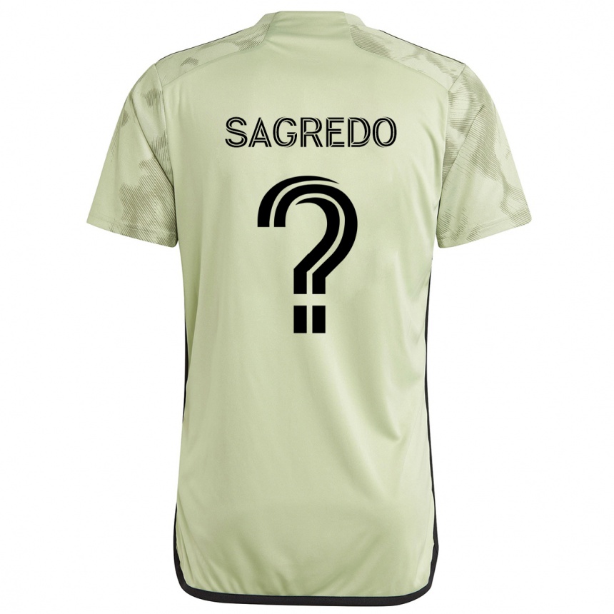 Enfant Football Maillot Giancarlo Sagredo #0 Vert Clair Tenues Extérieur 2024/25