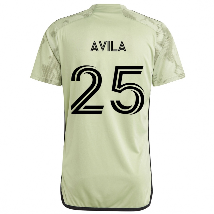 Enfant Football Maillot Armando Avila #25 Vert Clair Tenues Extérieur 2024/25