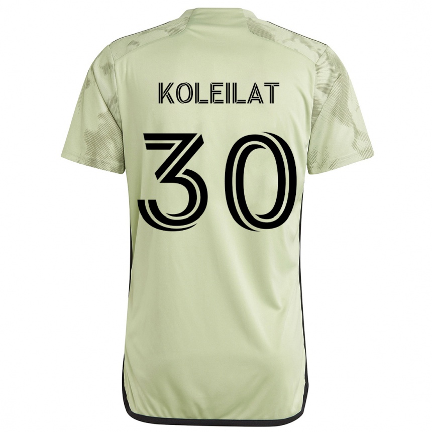 Enfant Football Maillot Jassem Koleilat #30 Vert Clair Tenues Extérieur 2024/25