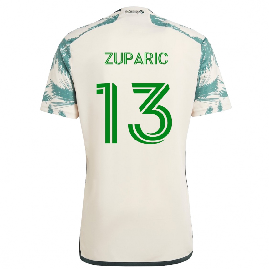 Enfant Football Maillot Dario Zuparic #13 Beige Marron Tenues Extérieur 2024/25