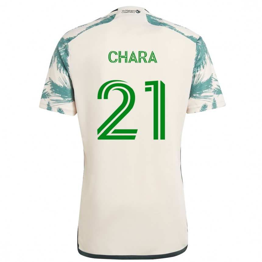 Enfant Football Maillot Diego Chará #21 Beige Marron Tenues Extérieur 2024/25