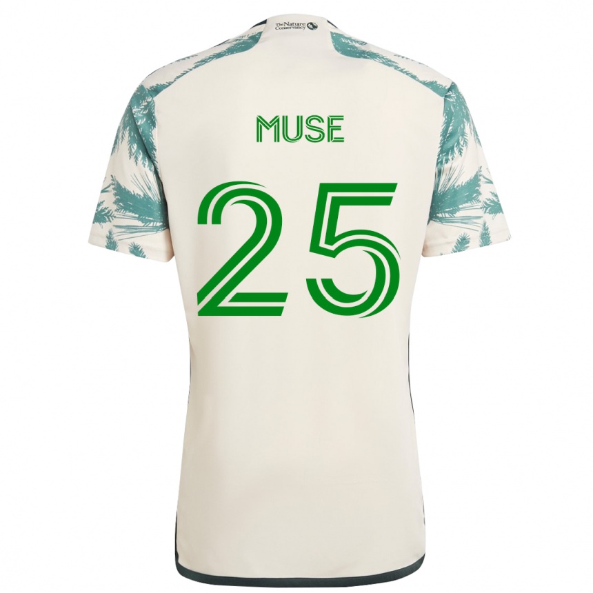 Enfant Football Maillot Trey Muse #25 Beige Marron Tenues Extérieur 2024/25