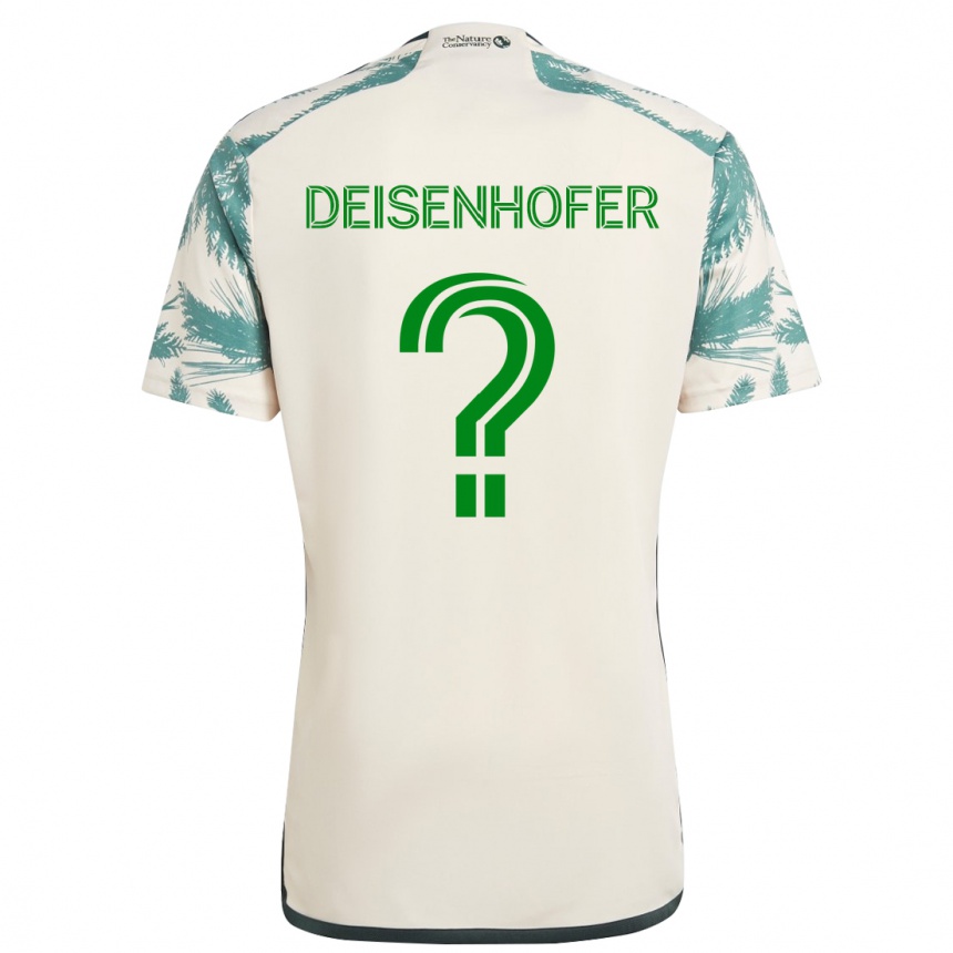 Enfant Football Maillot Maximilian Deisenhofer #0 Beige Marron Tenues Extérieur 2024/25