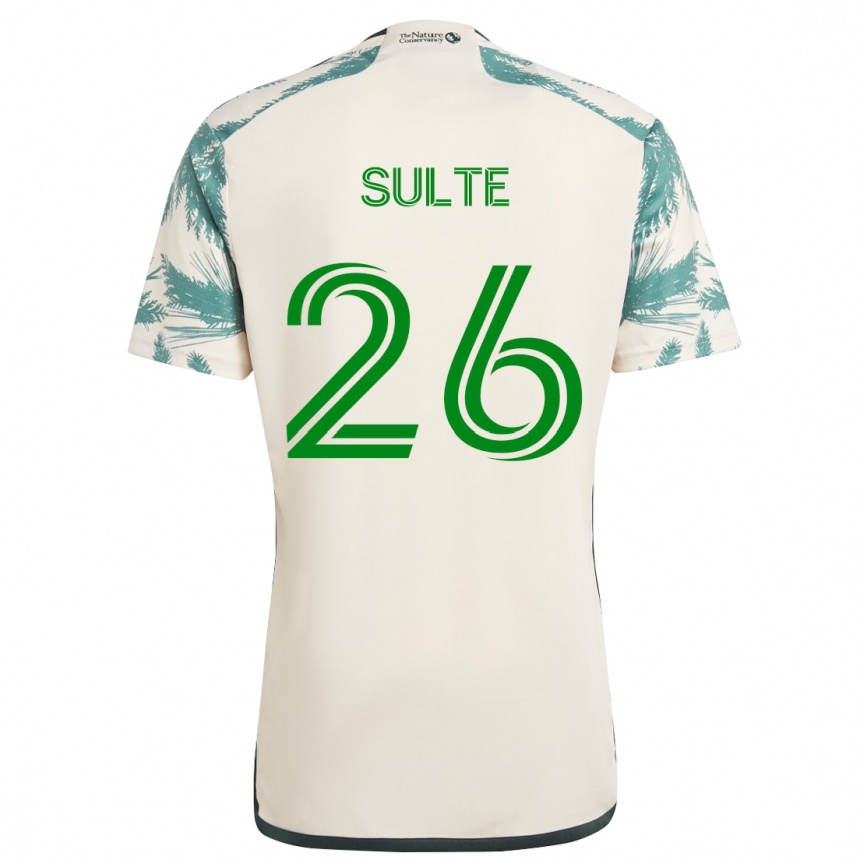 Enfant Football Maillot Hunter Sulte #26 Beige Marron Tenues Extérieur 2024/25