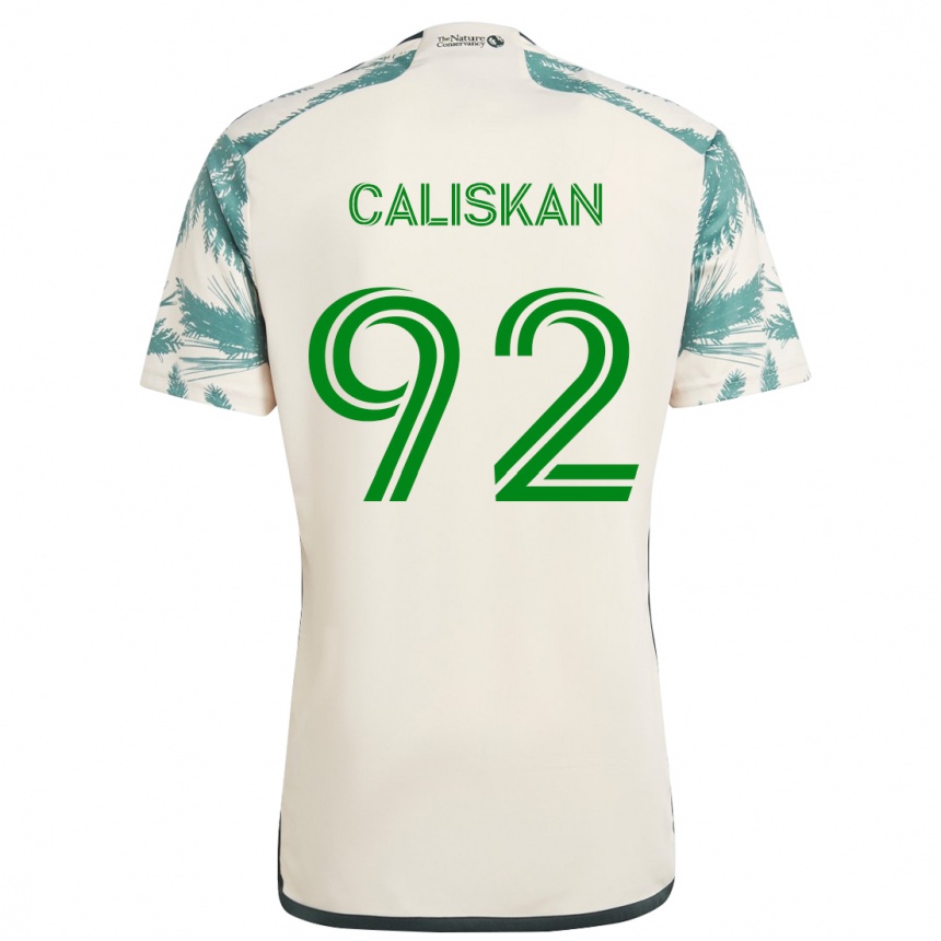 Enfant Football Maillot Noel Caliskan #92 Beige Marron Tenues Extérieur 2024/25