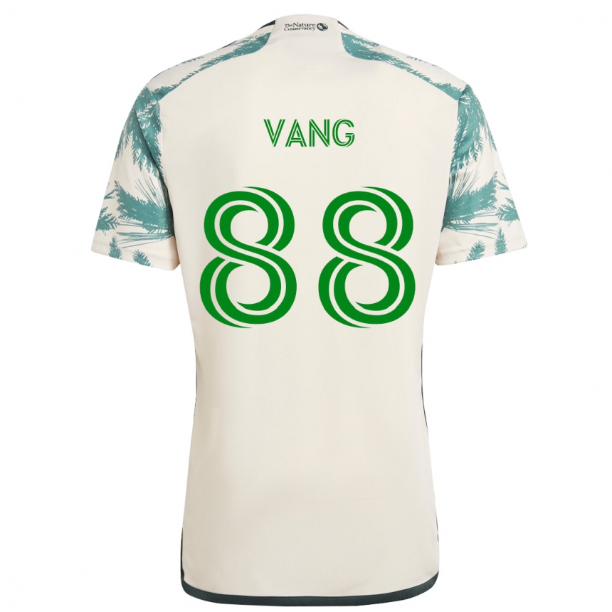 Enfant Football Maillot Michael Vang #88 Beige Marron Tenues Extérieur 2024/25