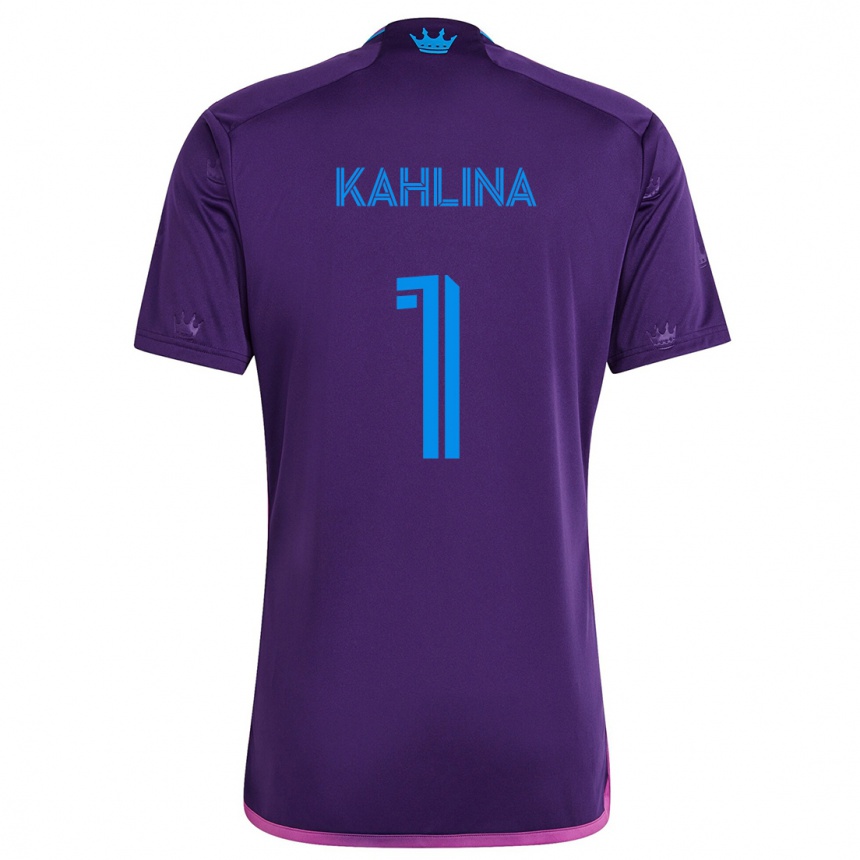 Enfant Football Maillot Kristijan Kahlina #1 Bleu Violet Tenues Extérieur 2024/25