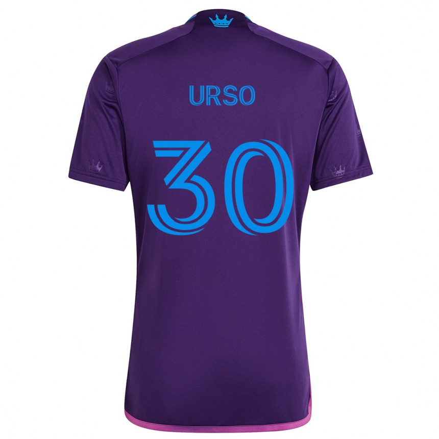 Enfant Football Maillot Júnior Urso #30 Bleu Violet Tenues Extérieur 2024/25