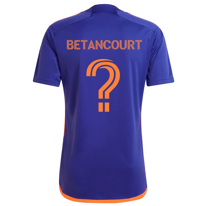 Enfant Football Maillot Noah Betancourt #0 Violet Orange Tenues Extérieur 2024/25