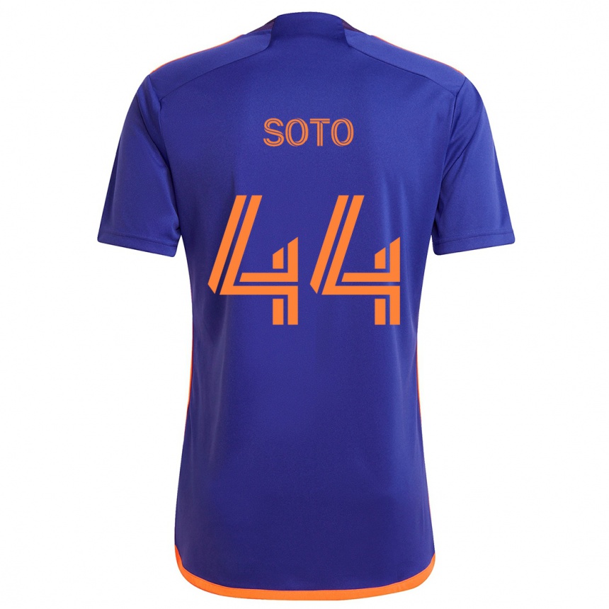 Enfant Football Maillot Ezekiel Soto #44 Violet Orange Tenues Extérieur 2024/25