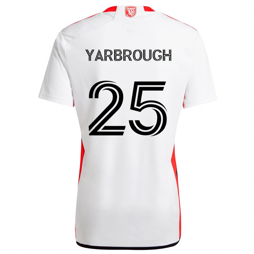 Enfant Football Maillot William Yarbrough #25 Blanc Rouge Tenues Extérieur 2024/25