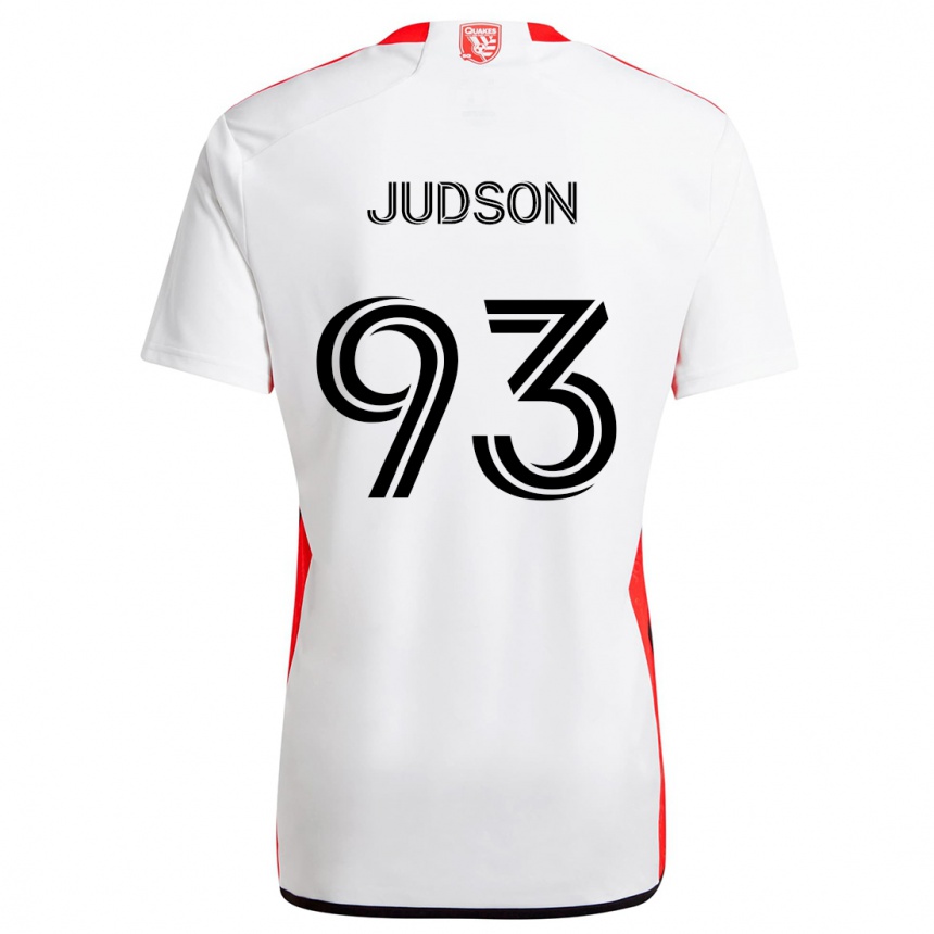 Enfant Football Maillot Judson #93 Blanc Rouge Tenues Extérieur 2024/25