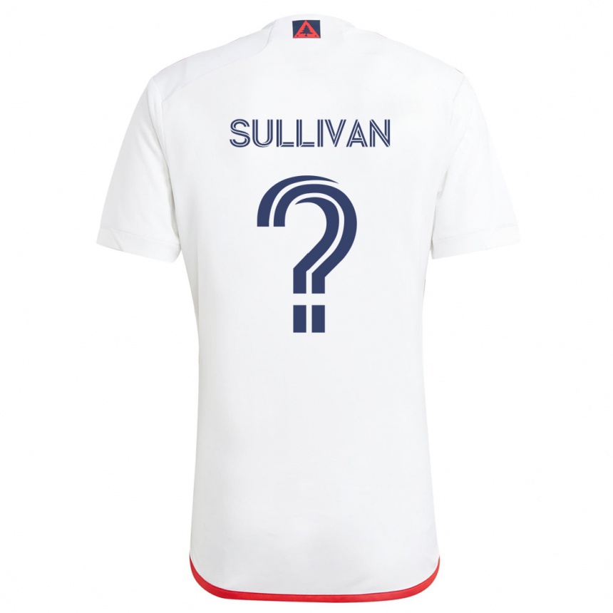 Enfant Football Maillot Mason Sullivan #0 Blanc Rouge Tenues Extérieur 2024/25