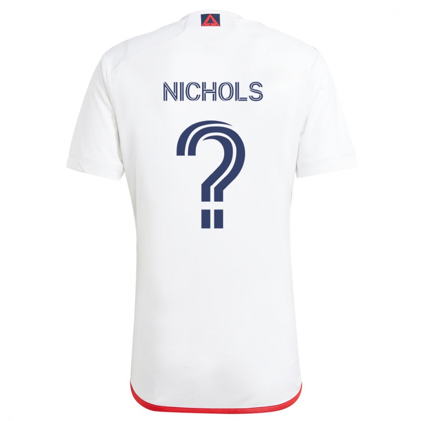 Enfant Football Maillot Robert Nichols #0 Blanc Rouge Tenues Extérieur 2024/25