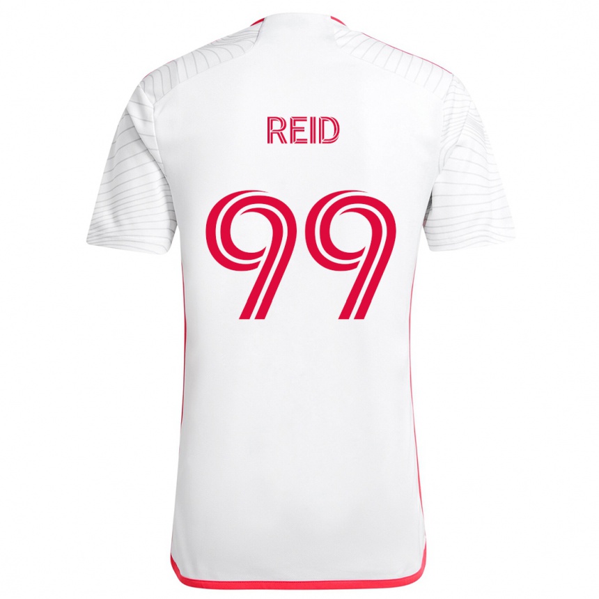 Enfant Football Maillot Jayden Reid #99 Blanc Rouge Tenues Extérieur 2024/25