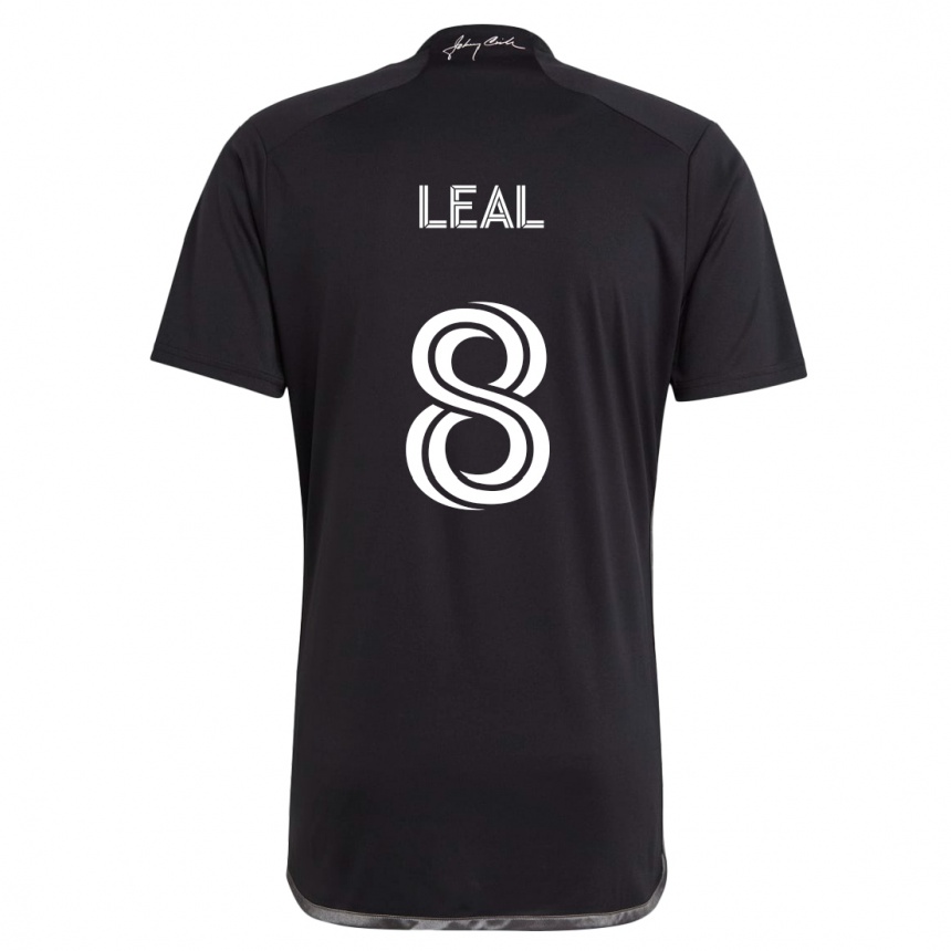 Enfant Football Maillot Randall Leal #8 Noir Tenues Extérieur 2024/25