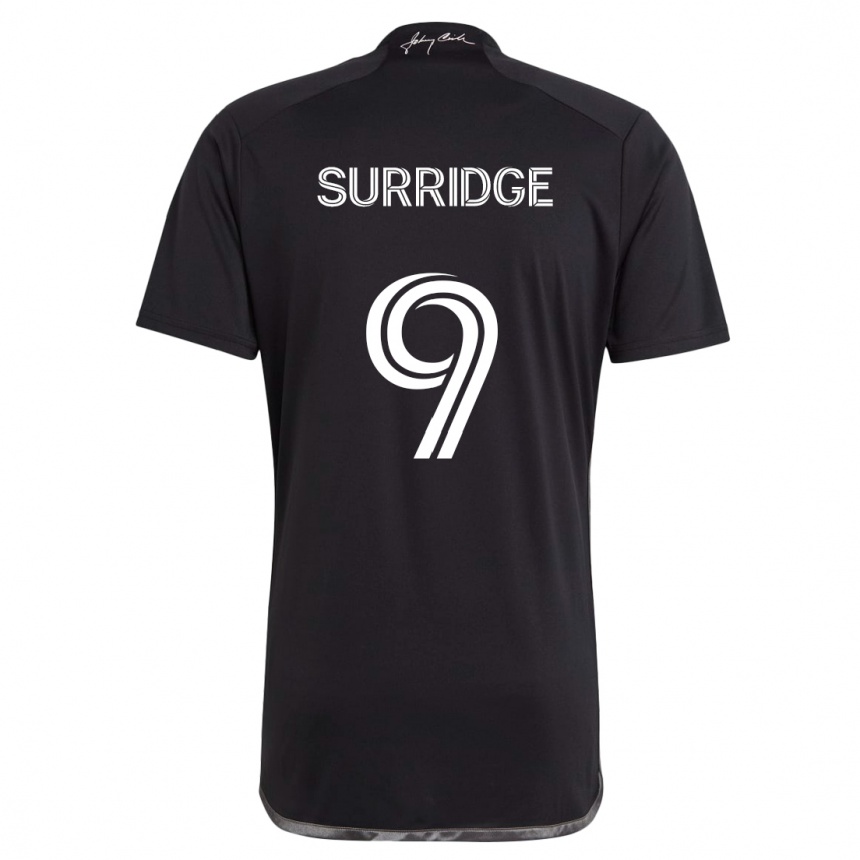 Enfant Football Maillot Sam Surridge #9 Noir Tenues Extérieur 2024/25