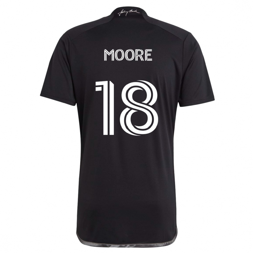 Enfant Football Maillot Shaq Moore #18 Noir Tenues Extérieur 2024/25