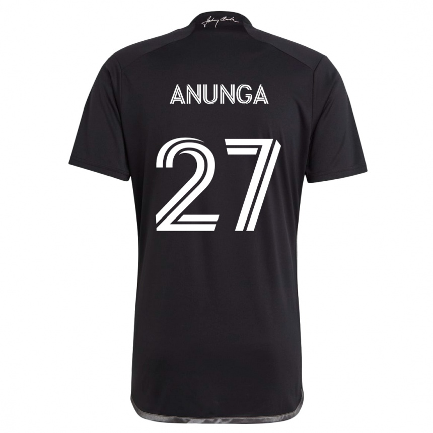 Enfant Football Maillot Tah Anunga #27 Noir Tenues Extérieur 2024/25