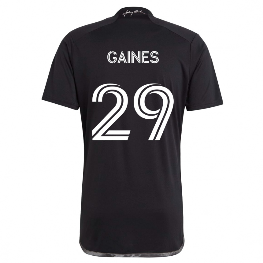 Enfant Football Maillot Julian Gaines #29 Noir Tenues Extérieur 2024/25