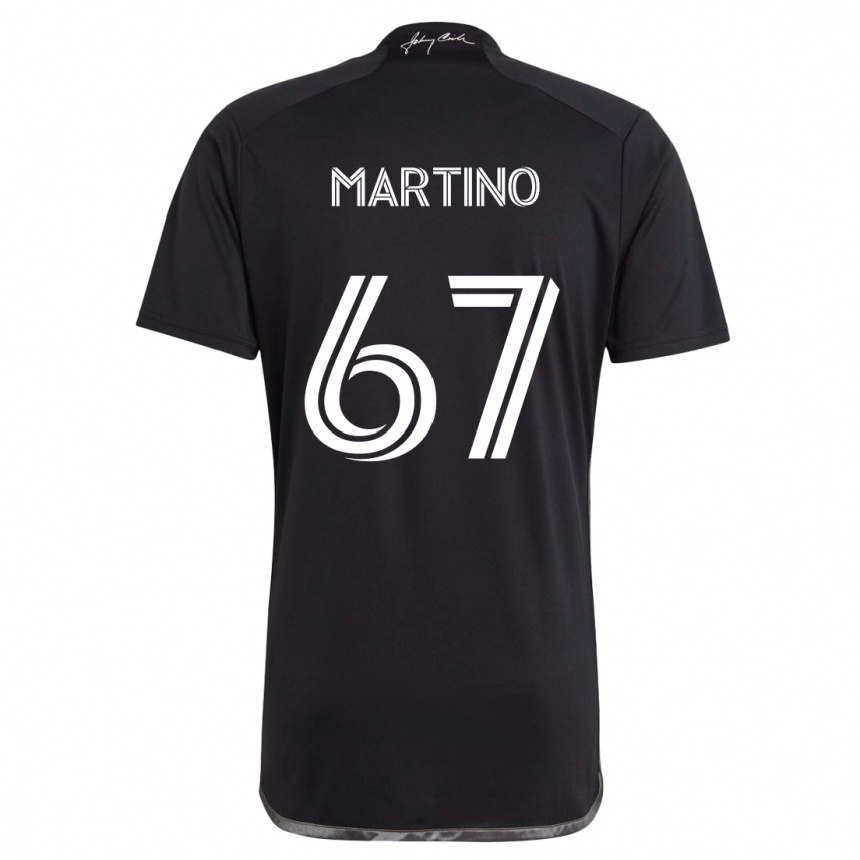 Enfant Football Maillot Ben Martino #67 Noir Tenues Extérieur 2024/25