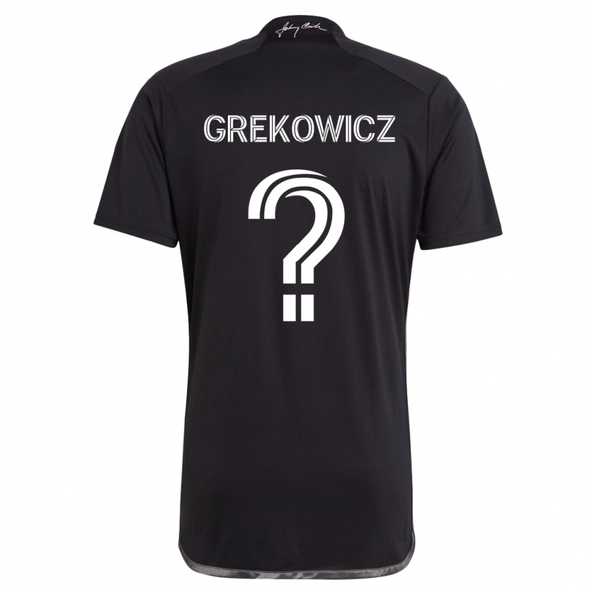 Enfant Football Maillot Jacob Grekowicz #0 Noir Tenues Extérieur 2024/25