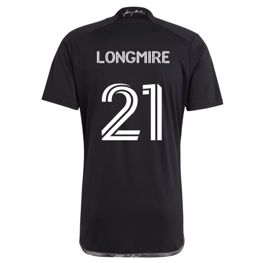 Enfant Football Maillot Ahmed Longmire #21 Noir Tenues Extérieur 2024/25