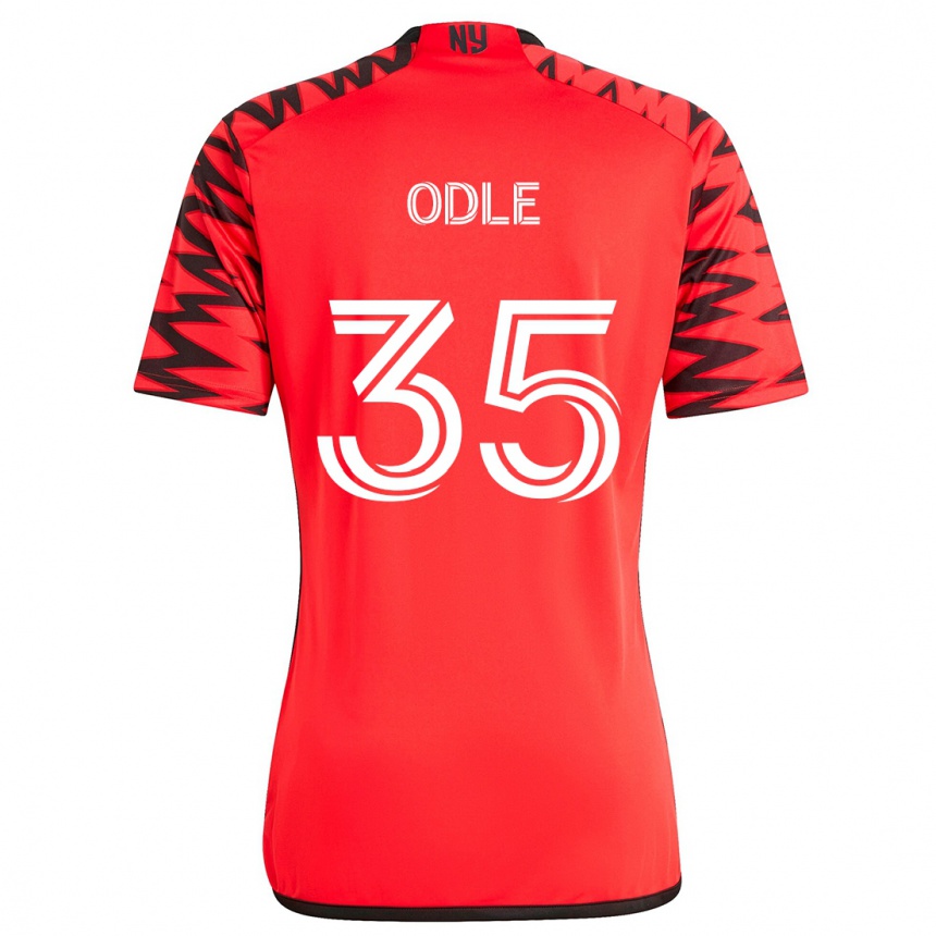 Enfant Football Maillot Dallas Odle #35 Rouge Noir Blanc Tenues Extérieur 2024/25