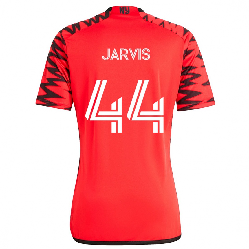 Enfant Football Maillot Aiden Jarvis #44 Rouge Noir Blanc Tenues Extérieur 2024/25