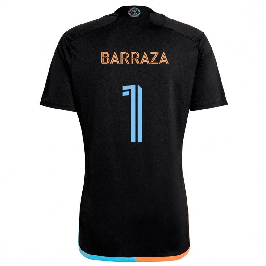 Enfant Football Maillot Luis Barraza #1 Noir Orange Bleu Tenues Extérieur 2024/25