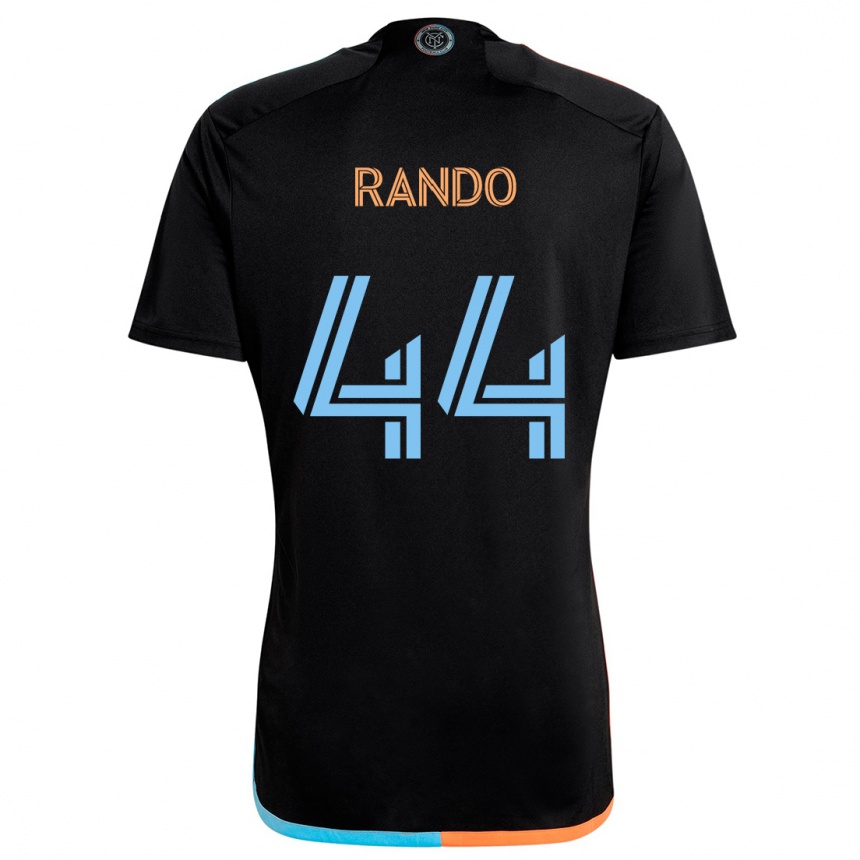 Enfant Football Maillot Alex Rando #44 Noir Orange Bleu Tenues Extérieur 2024/25