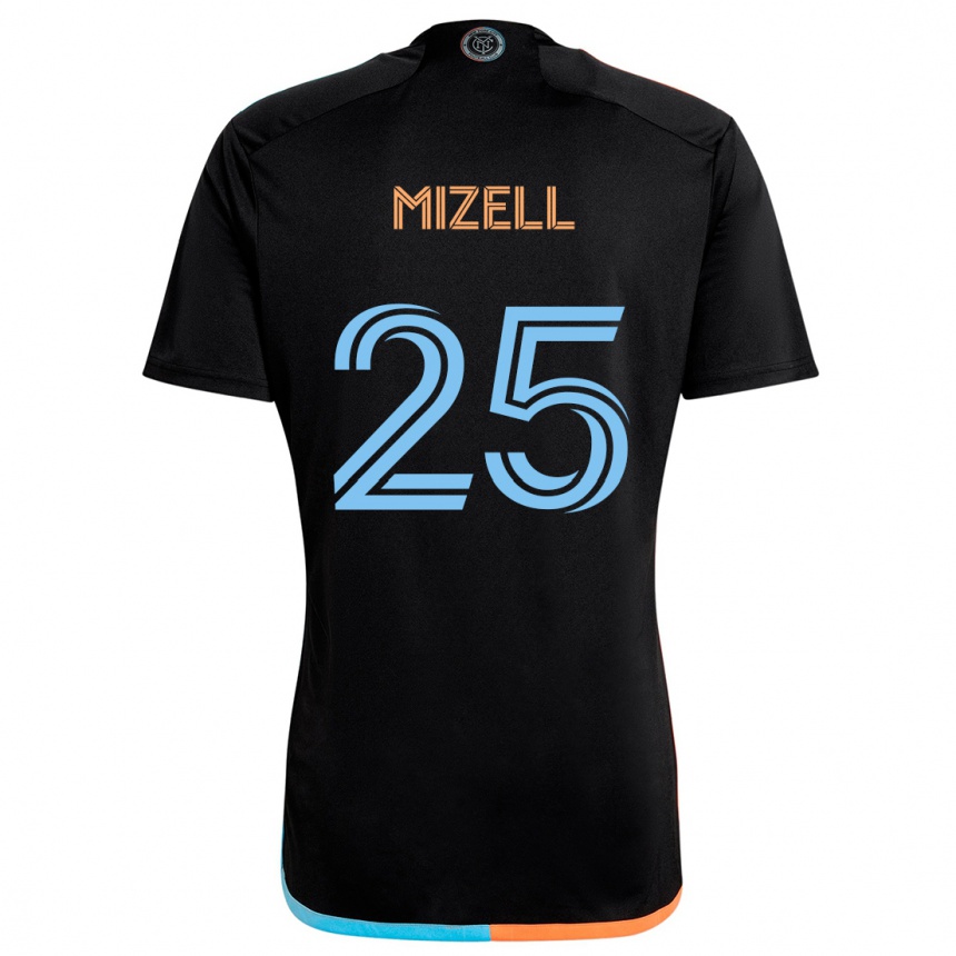 Enfant Football Maillot Cody Mizell #25 Noir Orange Bleu Tenues Extérieur 2024/25