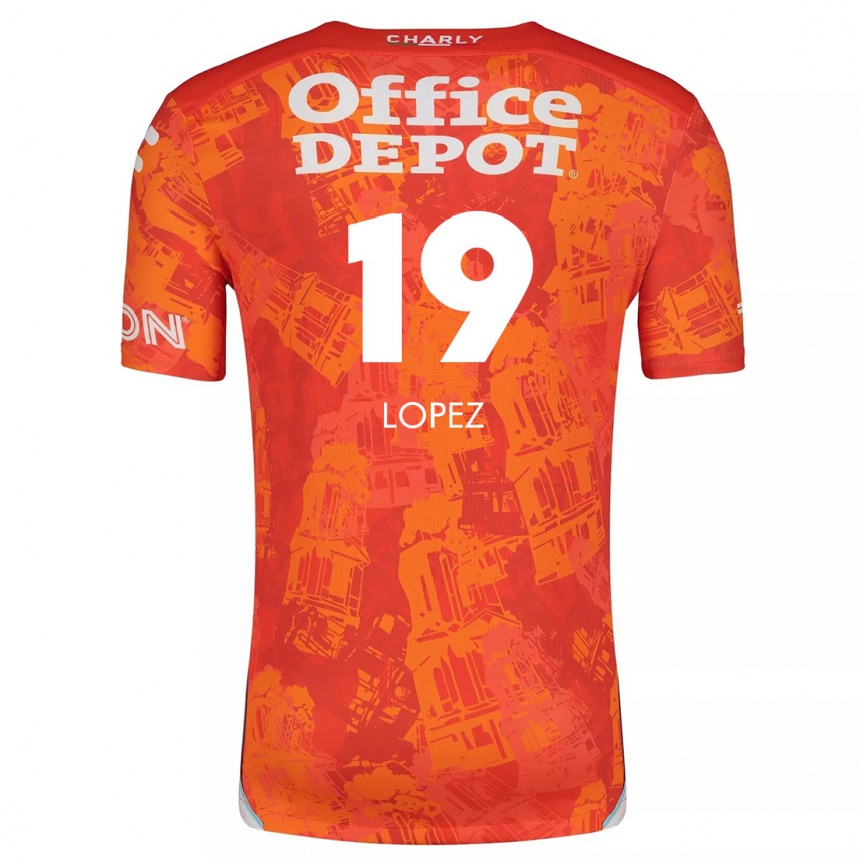 Enfant Football Maillot Javier Eduardo López #19 Orange White Tenues Extérieur 2024/25