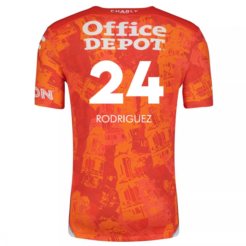 Enfant Football Maillot Luis Rodriguez #24 Orange White Tenues Extérieur 2024/25