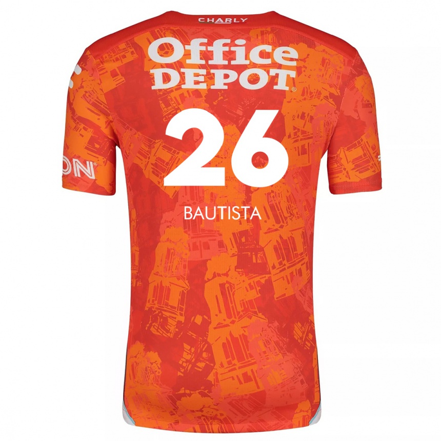 Enfant Football Maillot Alán Bautista #26 Orange White Tenues Extérieur 2024/25