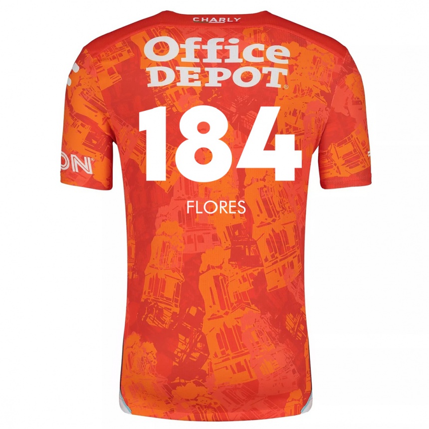 Enfant Football Maillot Jason Flores #184 Orange White Tenues Extérieur 2024/25