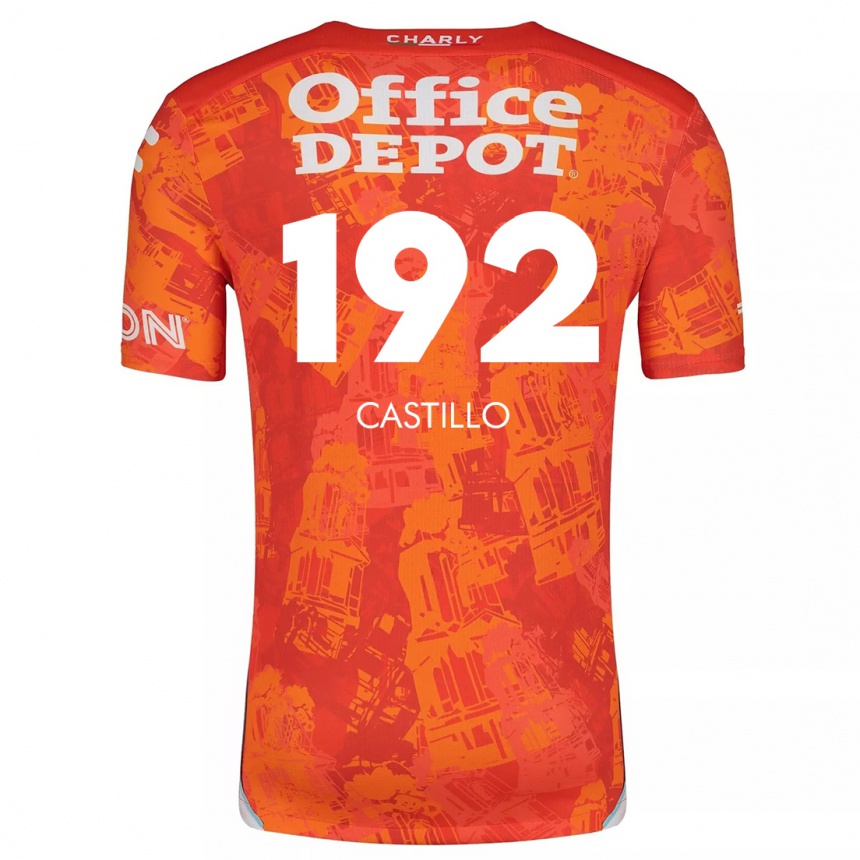 Enfant Football Maillot José Castillo #192 Orange White Tenues Extérieur 2024/25