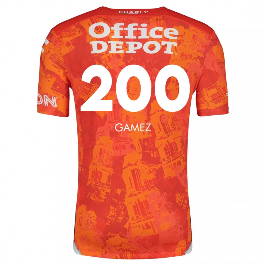 Enfant Football Maillot Sergio Gámez #200 Orange White Tenues Extérieur 2024/25